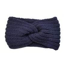 1/3pcs Set Thick Knitted Headband, Handmade Criss-Cross Yarn Headband Ear Warmer Headwrap, Fashionable Knitted Headband Hair Accessory, Suitable For Women And Girls Fashion Hair Band - Solid Color - View 18