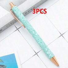 1 支优雅女士花式圆珠笔，塑料可爱圆珠笔，伸缩圆珠笔，个性化闪亮笔，日记笔，适用于学校、办公室和艺术项目 - 多种颜色和时尚设计，可作为办公室和学校女朋友的情人节礼物，有意义和感恩的节日礼物，以及送给朋友的毕业礼物，学校用品，返校 - 彩色 - 查看 20