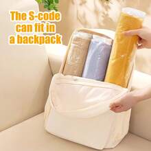 10pcs Vacuum Storage Bags Clothes Organizer Bags Travel Luggage Compression Bags,Ideal Home Supplies Space Saver Storage Bags,Suitable For Home, Apartment & Travel Use, Reusable - 16pcs透明 - 查看 5