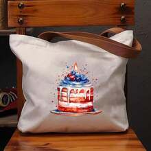 1pc/2pcs/3pcs Red And Blue Berry Birthday Cake Iron-On Stickers - Suitable For Heat Transfer On Custom Pillows, DTF DIY Clothing, Canvas Bags, T-Shirts, Backpacks, Jeans, And Sweatshirts.