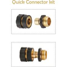 8 Set Quick Connect Hose Fittings For Garden Hose Quick Connector With Gasket 3/4 Inch GHT Male And Female Attachment Quick Release Water Hose Adapter - 8 Bộ - Xem 5