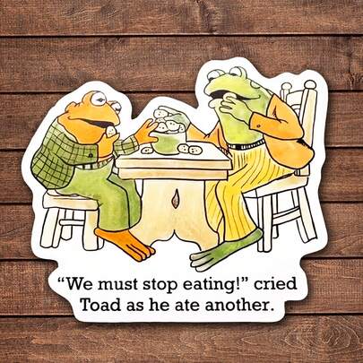 5/2/1 件蟾蜍与青蛙乙烯基贴纸，我们必须停止进食！蟾蜍哭泣”语录 | 笔记本电脑贴纸 | 生殖权利贴纸 | 贴纸，有趣的成人语录，动物，学校用品，返校，| 非常适合笔记本电脑、水瓶、手机、万圣节/圣诞节/不给糖就捣蛋