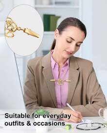 4 Pack Waist Cincher Clips, Vintege Dress Clips Back, Sweater Shirt Clothes Shawl Clips To Tighten Women Loose Clothing, Silver And Goldhalloween - 1 - Xem 8