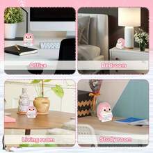1pc Cute Small Penguin Plush Doll, 6.6cm Funny Knitted Penguin Doll, Comes With Positive Energy Card, Fluffy Adorable Crochet Penguin Doll, Suitable As Christmas & New Year Gift And Decoration For Friends - Multicolor - View 8