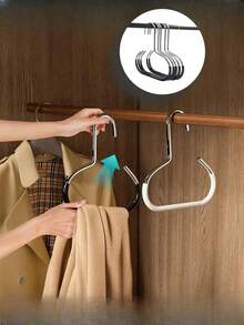 1/3pcs Hat Rack, Belt Rack, Wardrobe Organizer Rack, Suitable For Belts, Ties, Scarves, Camisoles, Hats, Bras, Shoes, Handbags, Formal Pants, Jeans, Boots, Skirts, Bedroom Storage Rack, Multi-Functional Manganese Steel Hooks, Suitable For Hats, Ties, Scarves And Bags, Strong Load-Bearing Capacity, Resistant To Deformation, Suitable For Home, Mall, Bathroom, Wall, Door And Storage Use - Multicolor - View 8