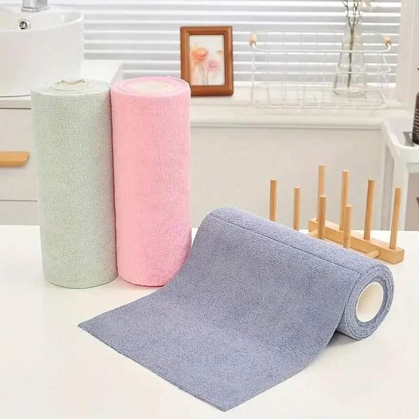 1 Rolle/20 Stücke wiederverwendbare ultra-weiche Mikrofaser Reinigungstücher - hochsaugfähig, strapazierfähig und maschinenwaschbar Küchentücher für Geschirr, Arbeitsflächen, Böden - Mehrzweck-Haushaltslappen, modernes quadratisches Design, weltraumthematische Reinigungsutensilien, Geschirrtücher, Arbeitsflächen-Tücher, hochsaugfähiges Material