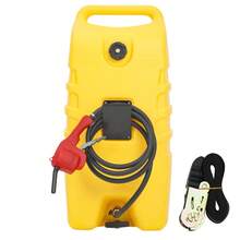 CuisinSmart 14 Gallon Portable Fuel Tank With Manual Siphon Pump & 10FT Hose,High Flow Rate Siphon Mode,Fuel Transfer Tank For Car, ATV, Boat, Lawn Mower - Yellow - View 1