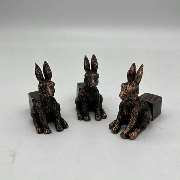 3 pièces Ensemble de patins de pot de fleurs en forme d'animaux pour support de pot de fleurs décoratif, artisanat en résine, décorations décoratives