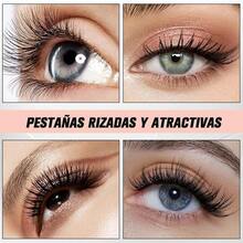 Nuevo rizador de pestañas eléctrico, rizador de pestañas con temperatura ajustable, mini rizador de pestañas eléctrico portátil, adecuado para maquillaje, calentamiento rápido, duración de 24 horas (blanco) - Negro - Ver 3