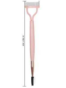1PC Dusty Pinkdouble-Headed Eyelash Comb: One End Deeply Combs Mascara Clumps, The Other Grooms Small Areas Like Lash Ends And Lower Lashes-Full-Featured For Flawless Eye Makeup.