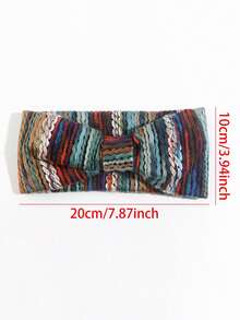 1 szt. Kolorowa, dzianinowa, skręcana opaska na głowę w stylu vintage, gruba, ciepła, zimowa chusta na głowę, modna obręcz do włosów, uniwersalna opaska na głowę, odpowiednia na jesień/zimę, Dzień Matki, powrót do szkoły, Święto Dziękczynienia, Walentynki, prezenty noworoczne, ciepłe opaski do włosów, damskie bandany, zimowe akcesoria do włosów