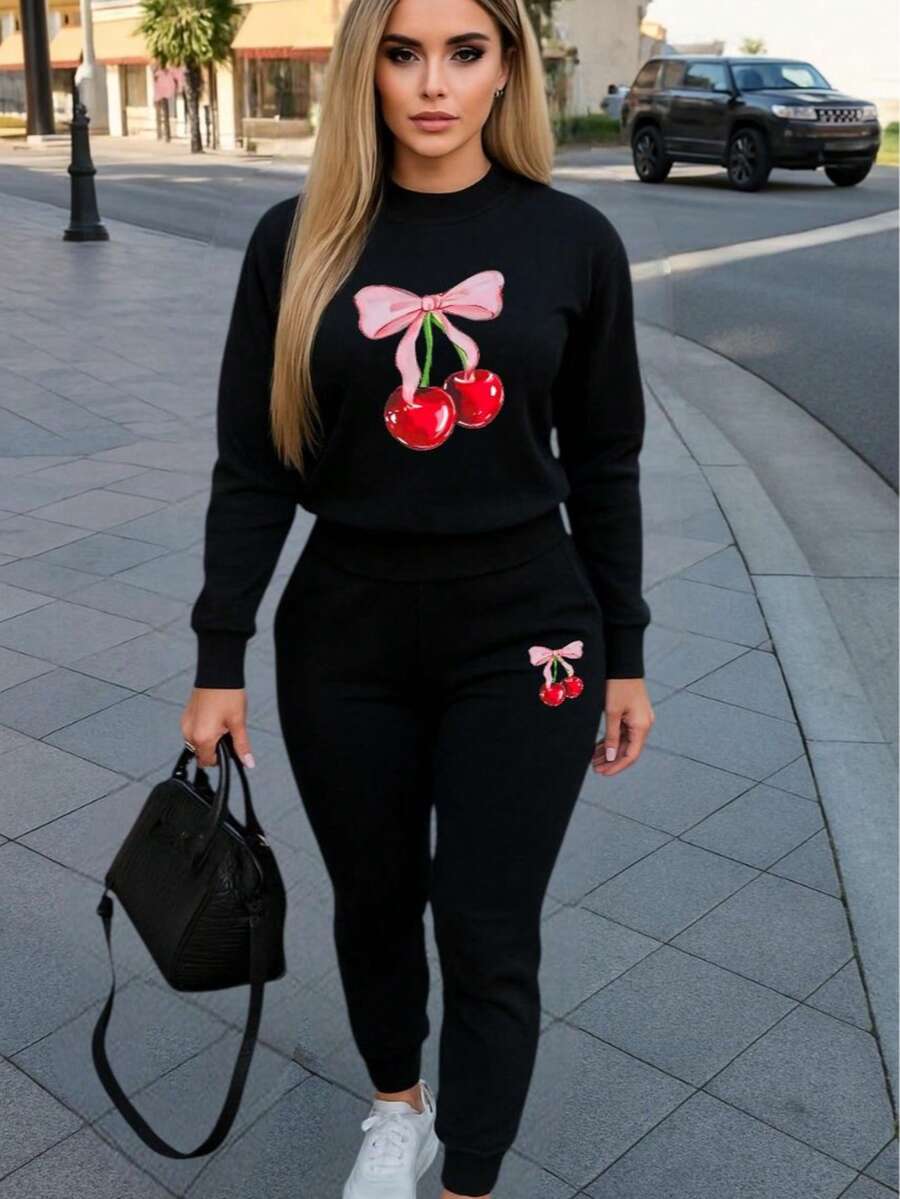 Women Two-Piece Outfits - 黑色 - 查看 1