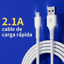 L101 Micro USB Cable 2.1A 1M White USB 3.0 - White - View 2