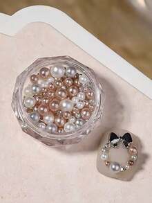 1 Caja de decoraciones de uñas Merlad con perlas de imitación, joyería de moda, Champán 2025 Nuevo surtido de arte de uñas, Navidad, Arte de diamantes, Accesorios para uñas, Piezas para uñas, Cuentas, Piezas, Uñas, Rhinestones, Suministros para uñas - Multicolor - Ver 8