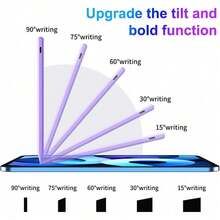 IPad 6th To 11th Generation Stylus, Apple IPad Fast Charging Stylus, Palm Rejection, Compatible With 2018-2025 Tablets, Computers 6/7/8/9/10 Generations, Pro 13 Inches/12.9 Inches/11 Inches/M4, Air 3/4/5/M2, Mini 5/6(Purple) - 紫色 - 查看 4