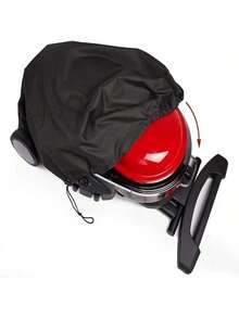 1pc Oxford Cloth Dust-Proof Cover For Outdoor Barbecue Grill - Suitable For Weber Q Series Grills, Also Fits Other Appliances, With Adjustable Drawstring