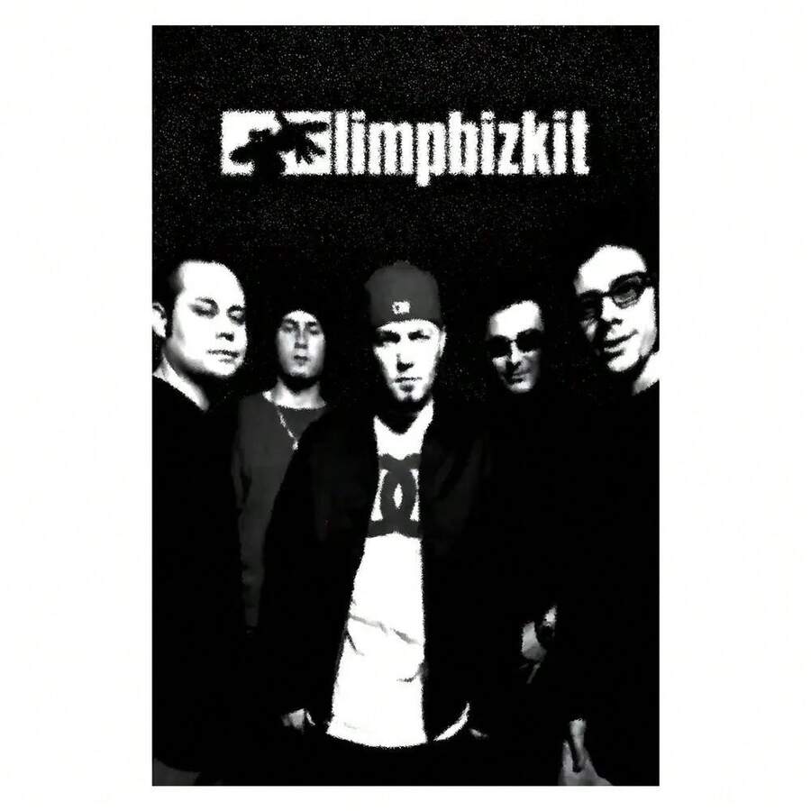 Limp Bizkit Band Photo Poster - Frameless HD Canvas Print, 12x18 Inch, Black & White Aesthetic Wall Art For Living Room, Bedroom, Office, Or Cafe Decor, Music Poster - 彩色 - 查看 1