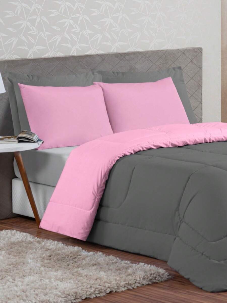 Edredom Ternura King 6 Peças Dupla Face