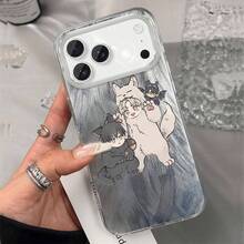 Funda para phone con diseño de orejas adorables. Fabricada con TPU y malla, resistente a caídas. Compatible con phone 17, 16, 15 y 14. 13, 12, 11 Pro Plus. - Colores mixtos 1 - Ver 1
