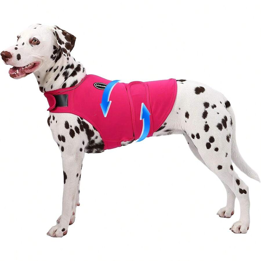 Dog Anxiety Vest And Shirt, Skin-Friendly Calming Shirt - Thunder Jacket For Pet Vet Visits - Dog Jacket For Thunder, Fireworks, Anti Anxiety Vest For Pet Without Medicine & Training - 紫色 - 查看 1