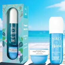 2-Piece Set, SOLO EN IBIZA Body & Hair Fragrance Mist And Body Cream Gift Box For Men And Women, Long Lasting Fragrance, 4 Different Scent, Perfect For Holiday Gifts, Dating, Daily Life, Parties, 3.4 Fl Oz Perfume, 50g Body Cream,Christmas Gifts - 2-Piece Set B - 查看 1