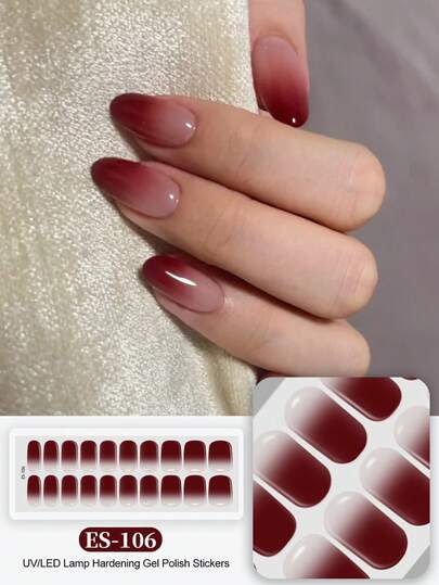 20 piezas Pegatinas de uñas de gel de cristal EMI de Halloween, base transparente de gel, calidad de salón, de larga duración, requiere lámpara UV, ES20 al por mayor transfronteriza, entrega directa de una sola pieza, mismo estilo que las pegatinas de uñas con cubierta roja, pegatinas de arte de uñas, suministros de uñas