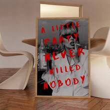 1pc Unframed 70s Vintage Magazine Poster: Retro Disco Party Wall Art, Wall Decoration, Canvas Print, Modern Minimalist Style Print, Living Room And Room Decoration, Bathroom Decoration, Ideal Gift