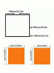 1pc Orange Geometric Striped Embroidered Tablecloth, American Style, Suitable For Kitchen, Dining Table, Coffee Table, Office Desk, Cabinet, Small Appliances, Home Decor, All Seasons - Orange - View 6