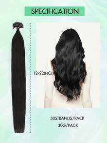 VADES 50 Strands U Tip Hair Extensions Nail Tip Human Hair Extensions Straight Human Hair 01Jet Black 1BNatural Black 02Brown 04Brown P4-27Piano ColorP27-613 12inch 16inch 20inch Utip Keratin Hot Fusion Extensions Invisible Nail U Tip Human Hair Extensions For Halloween Used Cosplay And Women High Quality Natural Look for Hair Adds Volume and Length - P27-613 - Übersicht 12