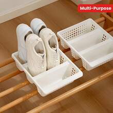 1 Peça Sapateira Vertical, Caixa de Armazenamento de Chinelos a Prova de Poeira Economizadora de Espaço, Sapateira de Plástico Multiuso, Cesta de Prateleira