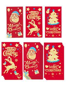 圣诞系列红包、压岁钱袋、红包、新年红包、混合装、圣诞金箔红包。