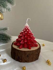 1 pièce Bougies parfumées en forme d'arbre de Noël, bougie d'aromathérapie en cire de soja faite à la main, pour la décoration de Noël, la décoration d'intérieur hivernale, les cadeaux de Noël, la décoration festive de la maison, le cadeau de bougie de Noël, les cadeaux pour la meilleure amie, le cadeau pour femme, le cadeau d'hiver, les décorations de Noël, les cadeaux de Noël