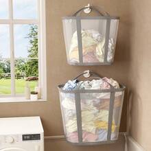 1 pieza Cesta de lavandería plegable multifuncional con asa - Bolsa de almacenamiento portátil, organizador de ropa ahorra espacio para el hogar, viajes y cuartos de lavado, diseño rectangular | Gran capacidad, disponible en varios colores y estilos - Multicolor - Ver 2