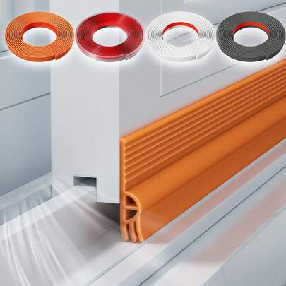 1 Roll 2m/4m Durable Window Seal Strip - Provides Air-Tight Sealing, Maximum Comfort, Energy-Efficiency, And Effective Barrier Against Dust, Water, Wind, And Rain