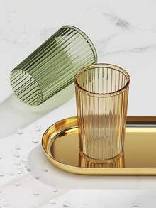 1pc Household Portable Rinsing Cup, Toothbrush Holder, Travel Gargle Cup, Couples Set, Bathroom Essentials, Japanese Style Design - Multicolor - View 5