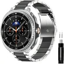 GOLDTOLUCK Stainless Steel Band Compatible With Watch 8 6 5 4 Classic FE Pro 40mm 44mm 46mm 43mm 47mm 45mm 42mm 20mm Men Women Milanese Metal Elegant Casual - 銀色 - 查看 8