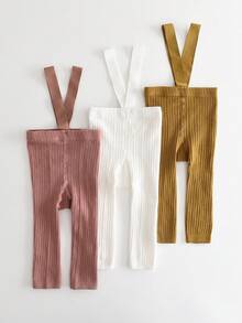 3条装婴儿打底裤，柔软舒适，儿童紧身裤/裤子 - 彩色 - 查看 31