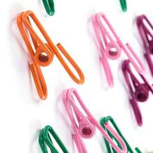 10 Pieces Of Windproof Multi-Purpose Metal Clips - Anti Slip, Strong Grip, Diverse Colors, Food Bag Sealing Clip, Drying Rack