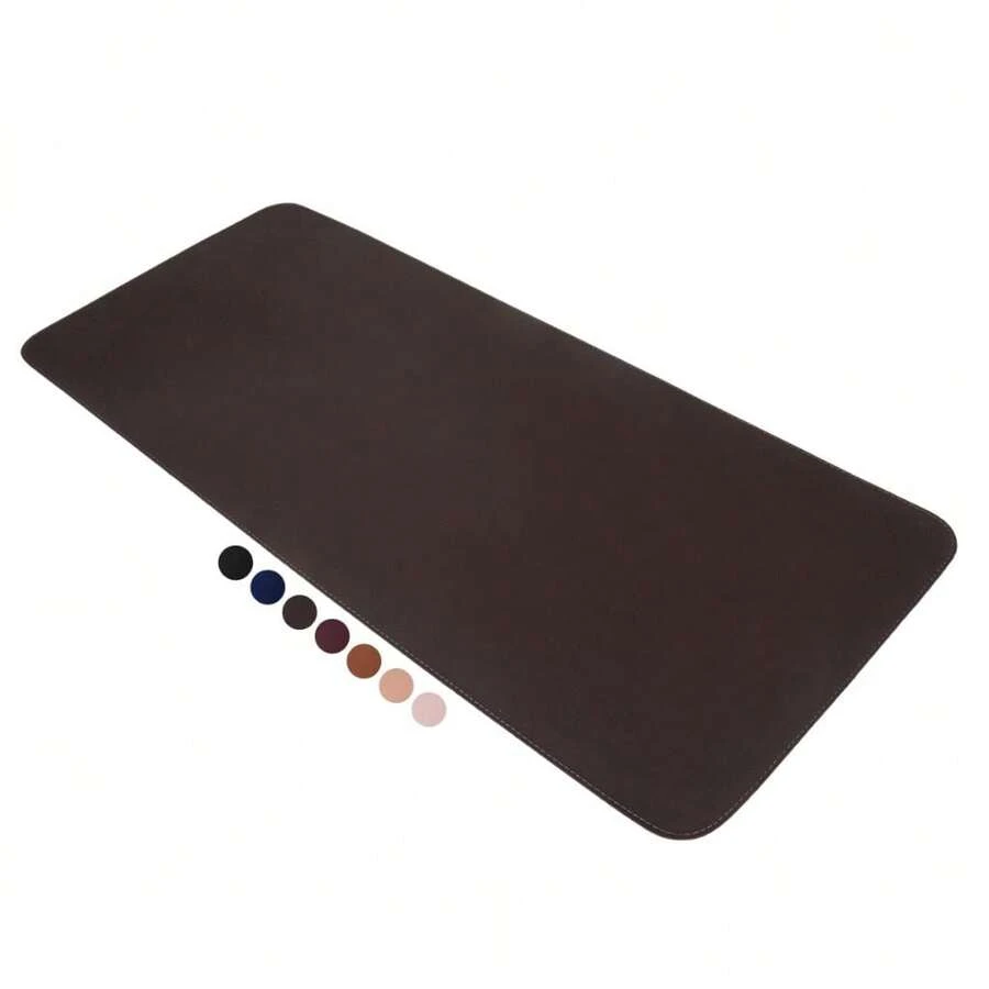 Large MousePad 70x30 Desk Pad Leather Gamer Office - 咖啡棕 - 查看 1