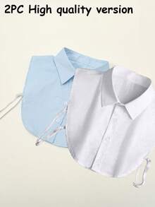 1/2件装女士时尚配饰，简约可拆卸领子，假衬衫领，圣诞节连衣裙装饰