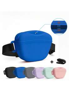 Sac de taille en silicone pour le dressage de chien, sac portable pour la nourriture du chien, sac d'alimentation pour le dressage de chien en extérieur, ceinture portable pour animaux de compagnie