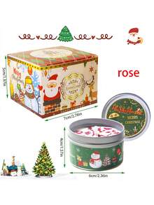 1/6 件装香氛蜡烛圣诞套装，无烟，优雅浪漫蜡烛，适合家庭、教堂、节日庆典，创意节日礼物派对装饰，家居装饰，送给女性的礼物，送给闺蜜的礼物