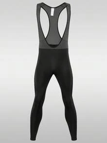 LEOPATRIX Men's Thermal Cycling Bib Pants With 3D Padded Chamois - Winter Warmth, Compression Fit, -Friction Design & Breathable Mesh - Snug Tight-Fit Bike Tights For Road, Mountain, Commuter Biking - Black - View 3