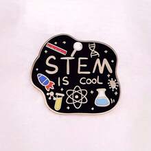 Cool Science, Technology, Engineering & Math Enamel Brooch Pin - Fashionable Metal Anime Trinket, Perfect Gift For Siblings, High-Quality Accessory, Scene, Fun Gifts, Suitable For Men And Women. Christmas Men Gifts Bag Pins