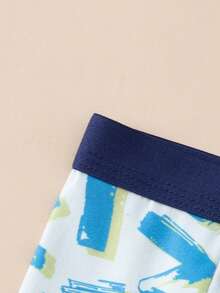 8pcs/Pack Boys' Cartoon Print Briefs & Trunks Underwear