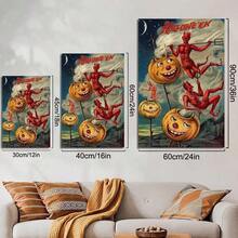 Poster-1pc Work Hard Vs Luck Motivational Canvas Poster - Modern Office & Home Decor, Wrapped Canvas Print With Inspirational Quote, Classic Art Deco Wall Art For Dorm, Bedroom, Kitchen, Classroom, - 黑色 - 查看 8