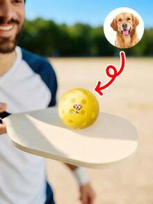 1/3/5 件个性化 40 孔匹克球，可定制您的姓名、照片和徽标，匹克球爱好者的生日运动礼物，自定义文本字体和字体颜色，适合户外匹克球运动，匹克球运动员和球迷的完美礼物