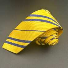 Tie School Of Wizardry Cosplay Unisex Tie Accessories - Vàng-xanh - Xem 7