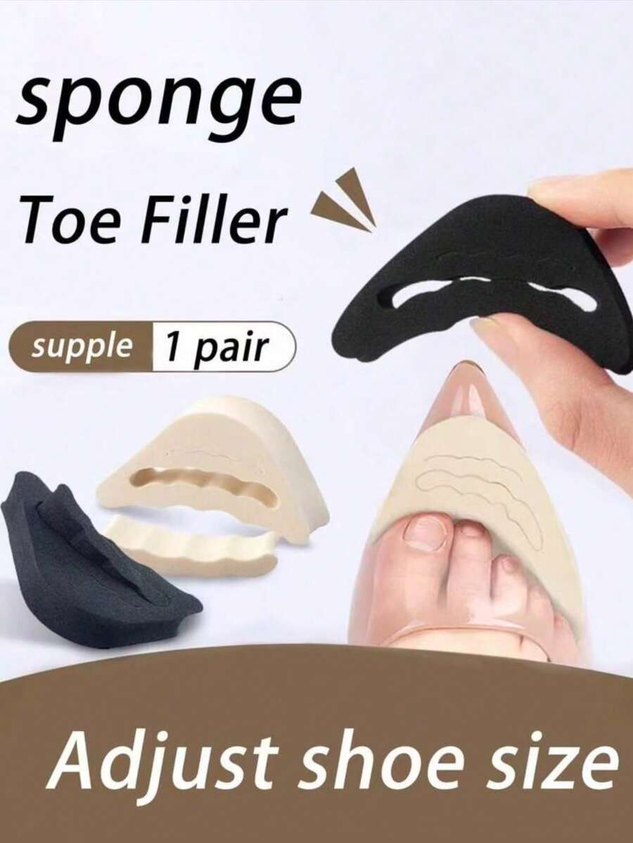 1 par de plantillas ajustables y acolchadas, reutilizables, adecuadas para zapatos de hombre y mujer: tacones altos, planos, zapatillas, tacones altos y mocasines de mujer