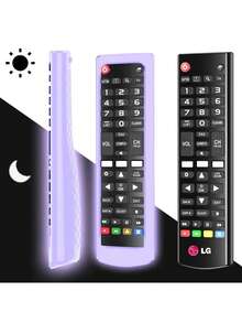 Kompatibel mit TV Fernbedienung, rutschfest, leuchtet im Dunkeln, in mehreren Farben erhältlich, 1er Pack Silikon Schutzhülle für Smartremote für Schule, Büro, Zuhause, Reise, Tasche, Organisation, Aufbewahrung